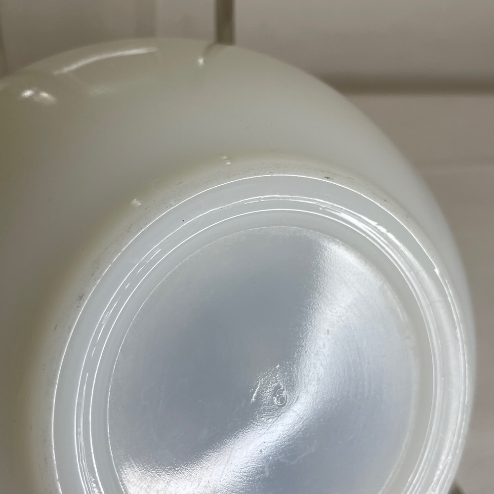 Vintage Milk Glass CURRIER & IVES Bowl - Picture 4 of 6